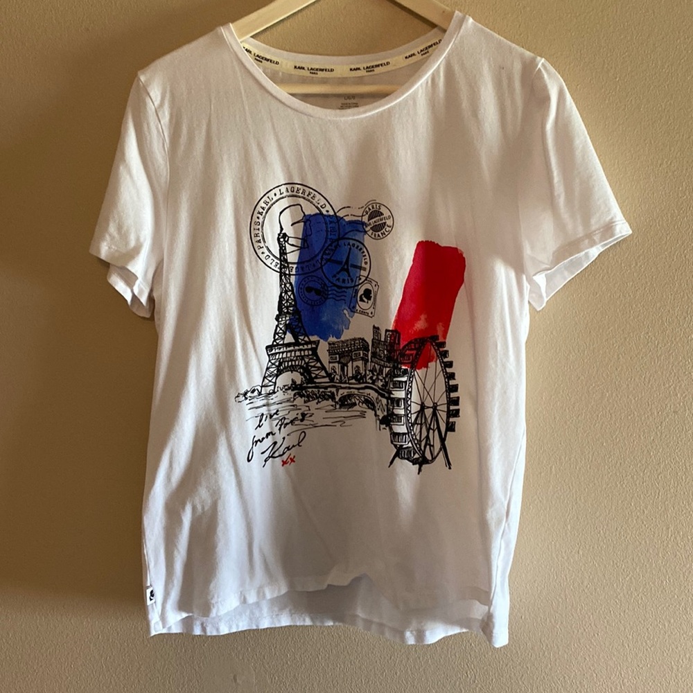 Karl Lagerfeld ::  Parisian inspired graphic tee :: large